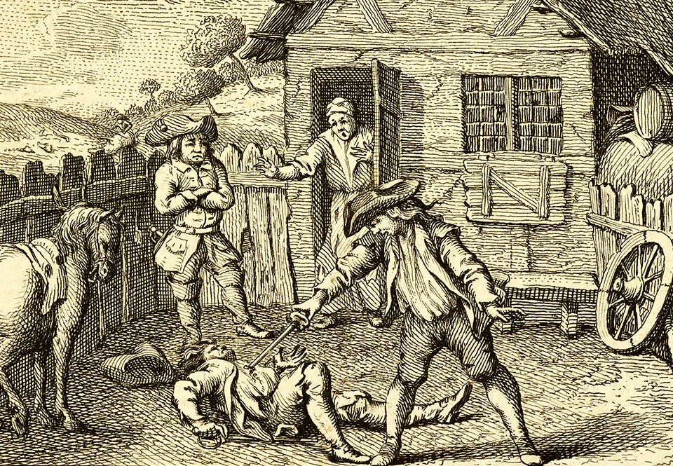 kopparstick duell lCa kopparstick av en duell